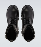 Balenciaga Bulldozer debossed leather combat boots