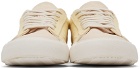 Heron Preston Off-White Canvas Vulcanized Low Sneakers