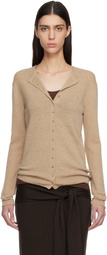 LE17SEPTEMBRE Tan Anne Knit Cardigan