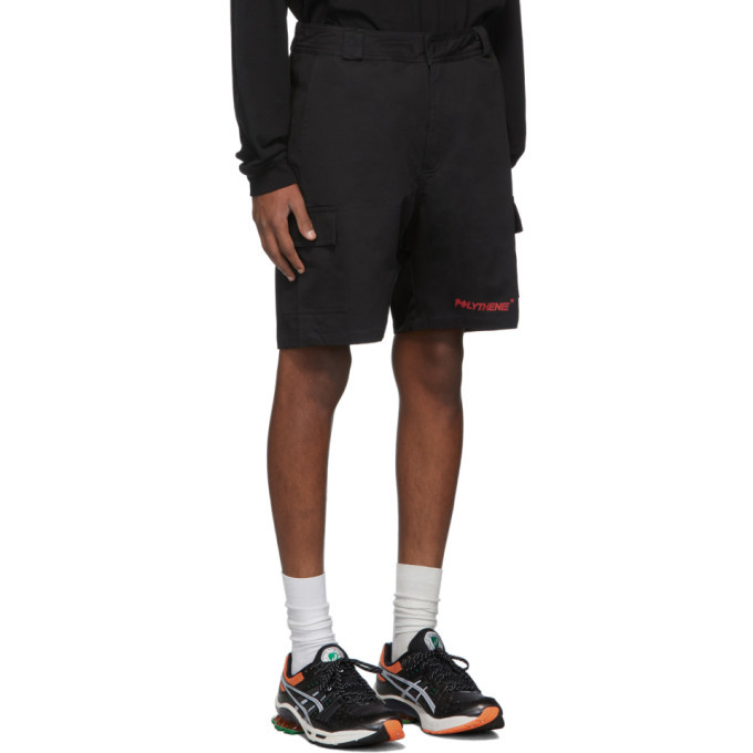 Polythene* Optics Black Cargo Shorts