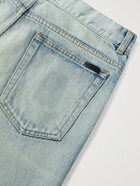SAINT LAURENT - Slim-Fit Tapered Distressed Denim Jeans - Blue - UK/US 28