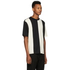 AMI Alexandre Mattiussi Black and Off-White Bi-Colour T-Shirt