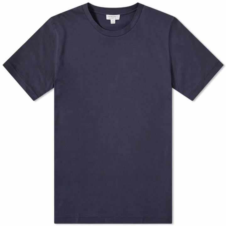 Photo: Sunspel Men's Organic Riviera T-Shirt in Navy