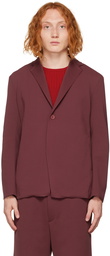 CFCL Burgundy Milan Rib Blazer