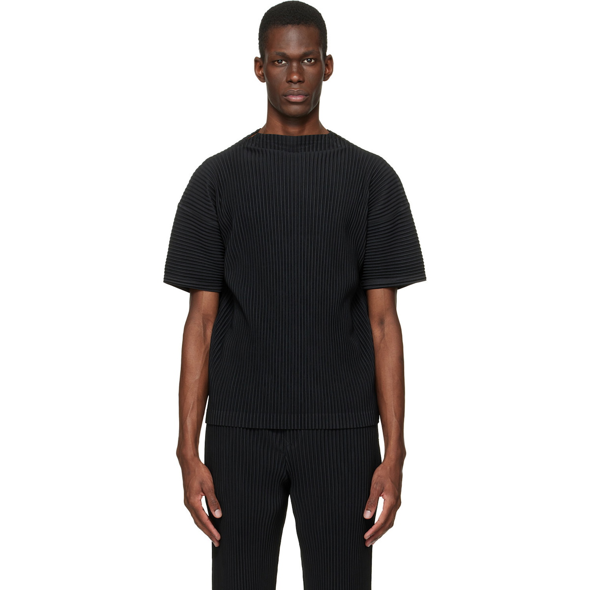 オムプリッセイッセイミヤケ　packable shirt hp33fj325 HOMME PLISSÉ ISSEY MIYAKE Black Packable Shirt Homme Plisse Issey