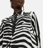 Dolce&Gabbana - Zebra silk crêpe de chine shirt dress