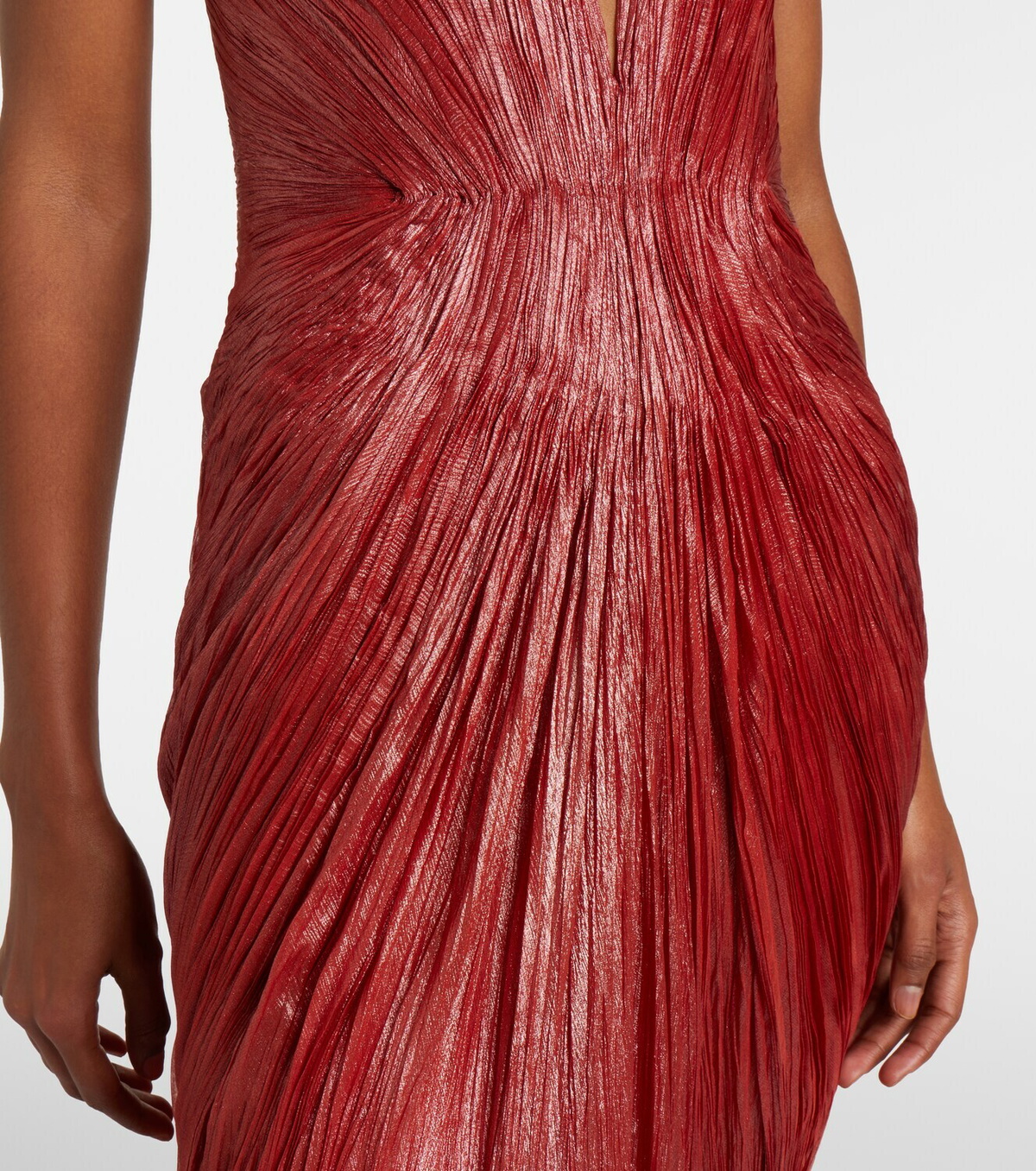 Maria Lucia Hohan Cecilia draped silk muslin bustier gown
