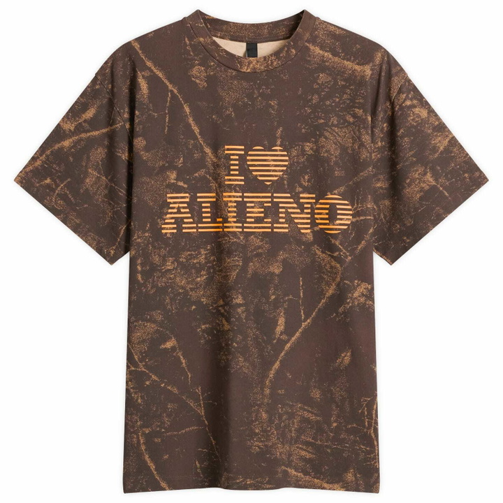 Photo: No Problemo Men's I Love Alieno Camo T-Shirt in Multi