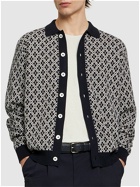 ASPESI Diamond Cotton Knit Cardigan