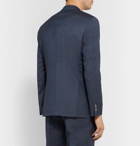 Hugo Boss - Navy Hartley Slim-Fit Unstructured Virgin Wool Suit Jacket - Blue