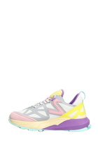 Philippe Model Rocx Low Sneakers In White Leather And Fabric