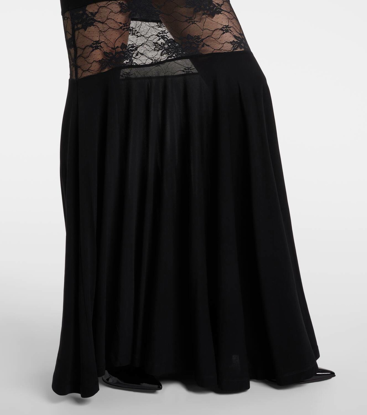chinese dress ladies Rare c.1947 Nina Ricci Early Haute Couture Strapless Black Lace & Silk –  Shrimpton Couture
