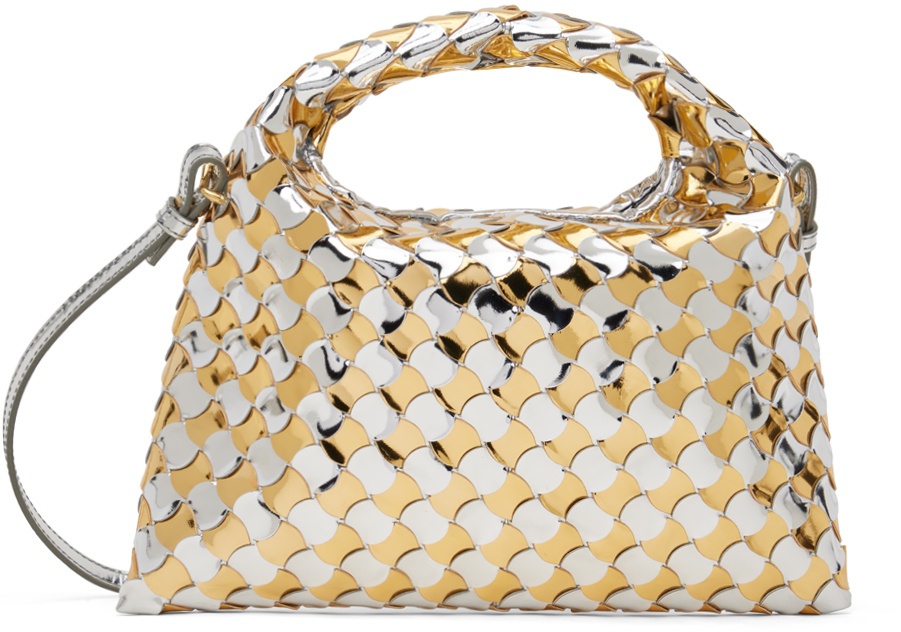 Photo: Bottega Veneta Silver & Gold Mini Hop Bag