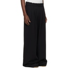 Dries Van Noten Black Pleated Sweatpants
