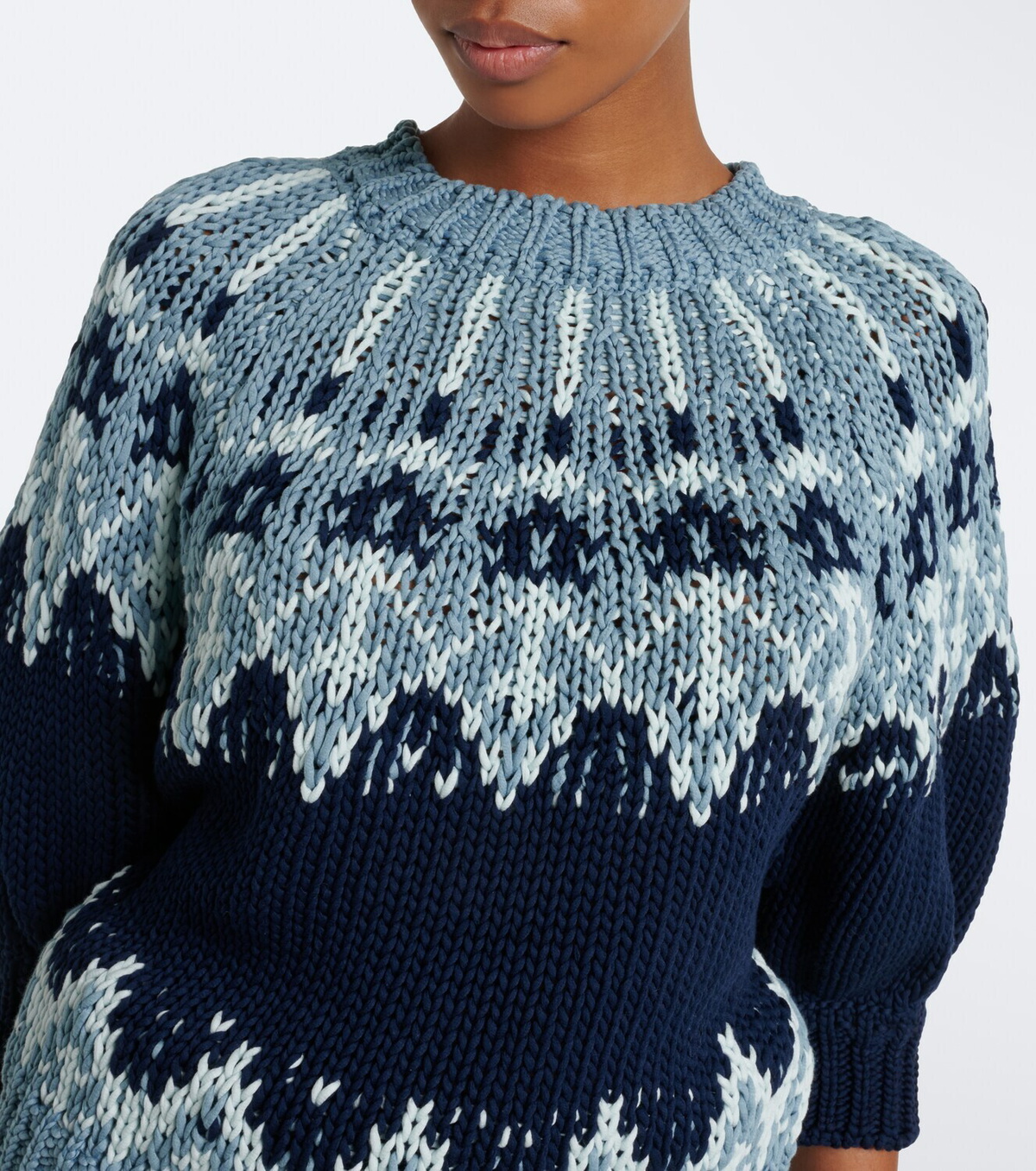 Altuzarra Marty Fair Isle cotton sweater