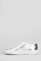Common Projects Achilles Shiny Sneakers In Silver Leather