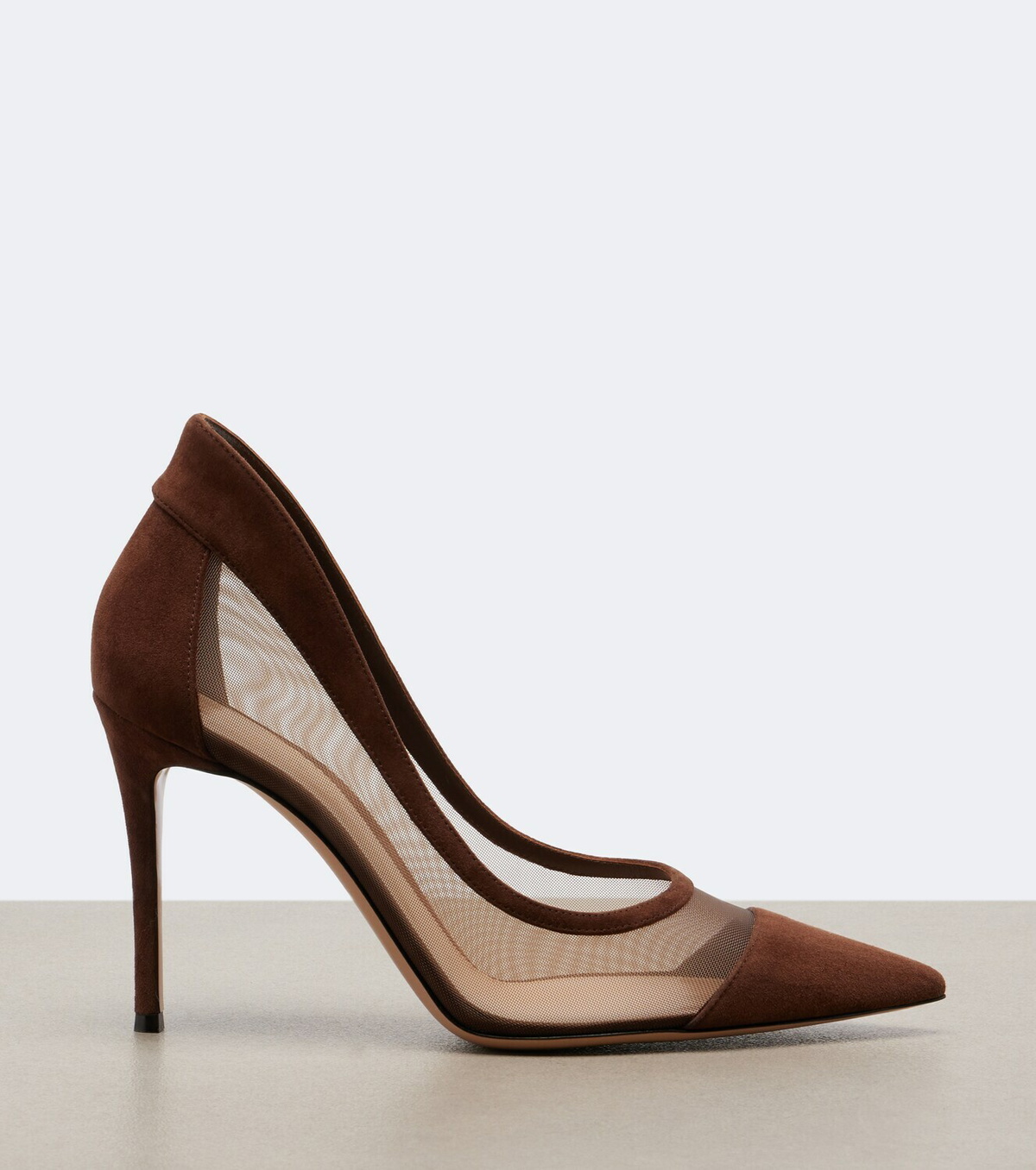 Gianvito Rossi Leather-trimmed pumps