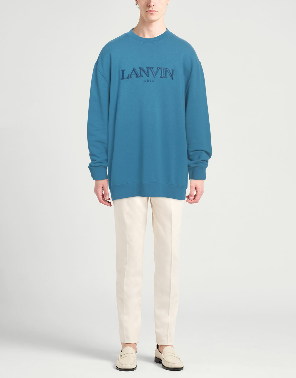 Lanvin Mens Sweatshirt Azure