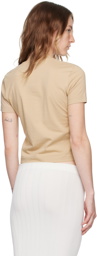 JACQUEMUS Beige La Casa 'Le t-shirt Gros Grain' T-Shirt