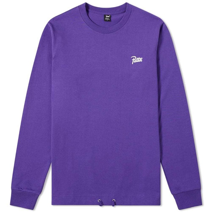 Photo: Patta Long Sleeve Athletic Drawcord Tee Prism Violet