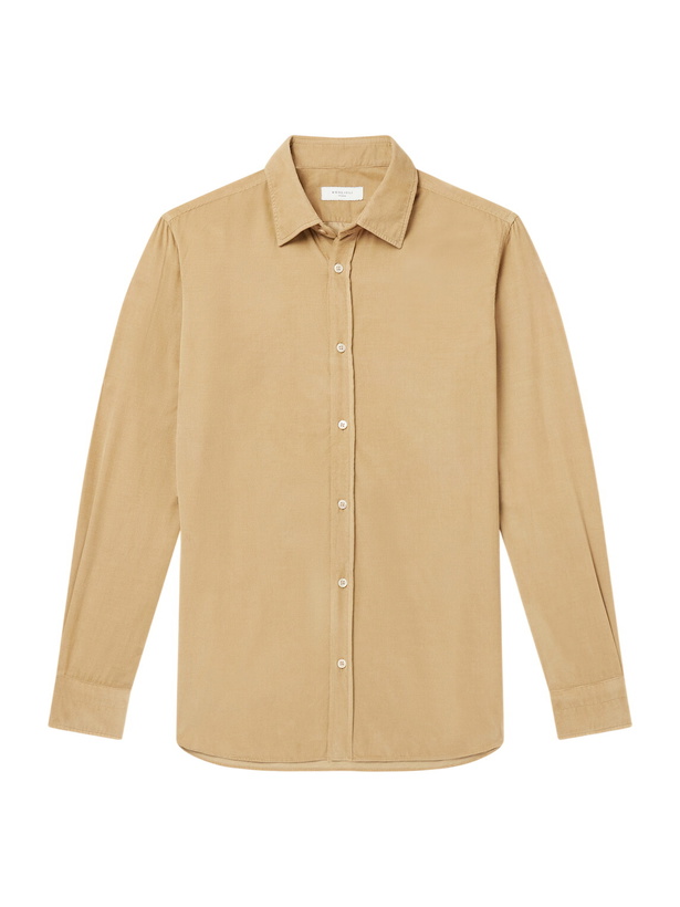 Photo: Boglioli - Cotton-Corduroy Shirt - Brown