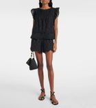 Poupette St Barth Cruse broderie anglaise cotton shorts
