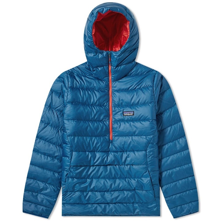 Photo: Patagonia Down Sweater Hooded Pullover Big Sur Blue