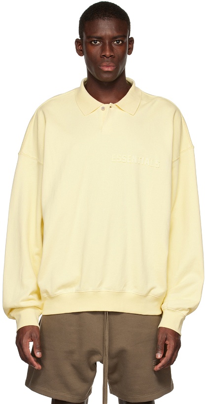 Photo: Essentials Yellow Long Sleeve Polo