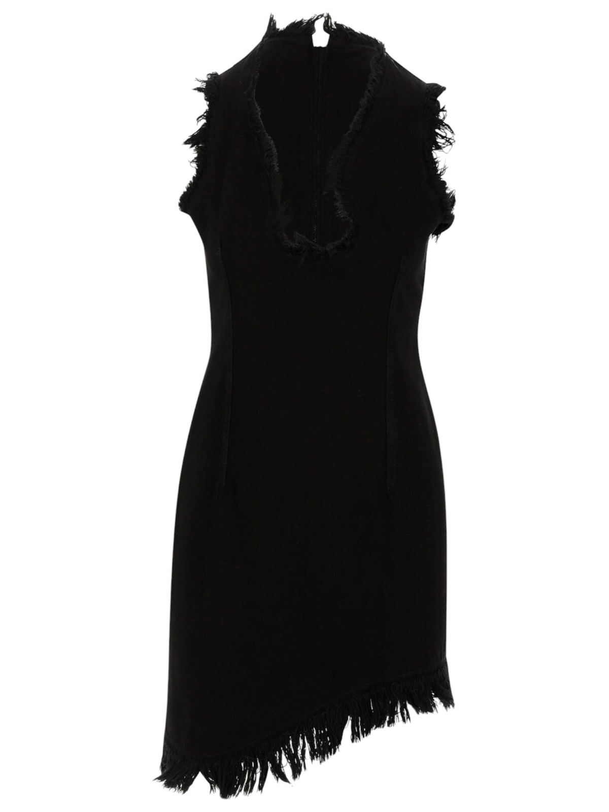 FERRAGAMO Patent Leather Scoop Neck Mini Dress Salvatore