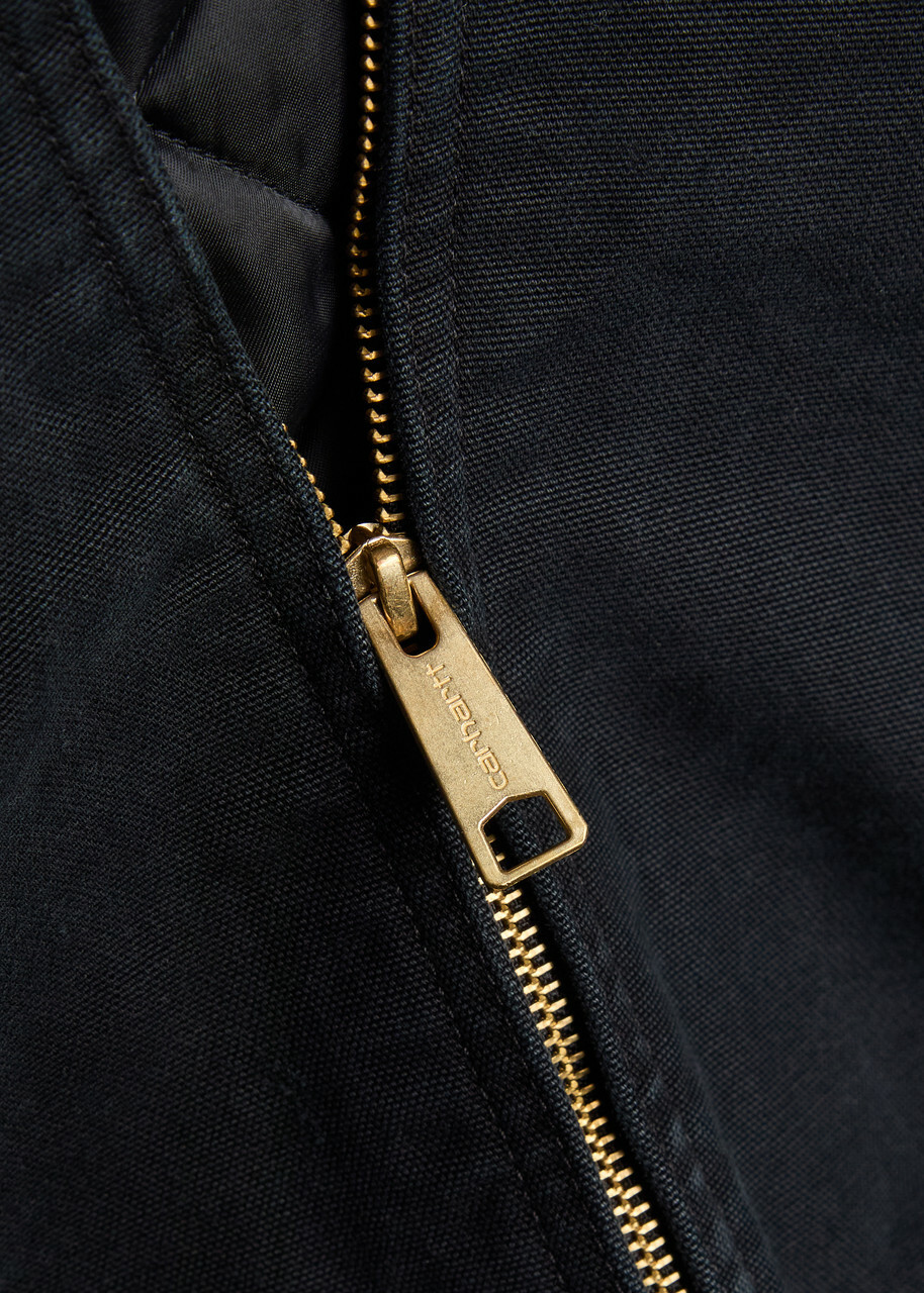 Carhartt Wip Active Quilted Hooded Canvas Jacket Black