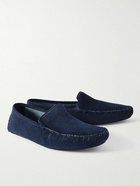 Thom Sweeney - Cashmere-Lined Suede Slippers - Blue