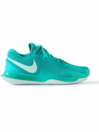Nike Tennis - NikeCourt Zoom Vapor Cage 4 Rafa Rubber-Trimmed Mesh Sneakers - Blue