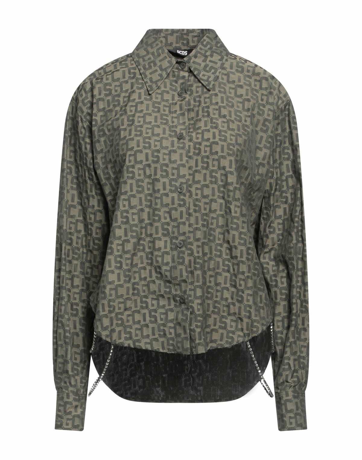 Gcds Womens Shirt Military in Green