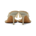 YEEZY Beige Thong Heel Sandals