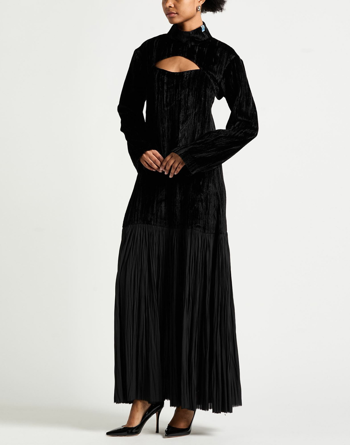 Maison Mihara Yasuhiro Womens Maxi dress in Black