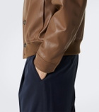 Slowear Leather bomber jacket