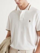 Polo Ralph Lauren - Logo-Embroidered Cotton-Piqué Polo Shirt - Neutrals