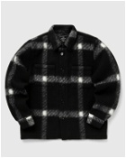 Portuguese Flannel Plaid Fleece Overshirt Black - Mens - Overshirts