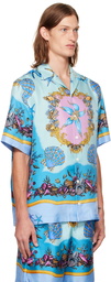 Versace Blue Trésor De La Mer Shirt