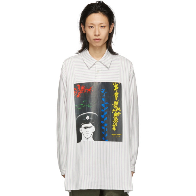 Photo: JW Anderson Off-White Gilbert and George Edition Printed Tunic Shirt