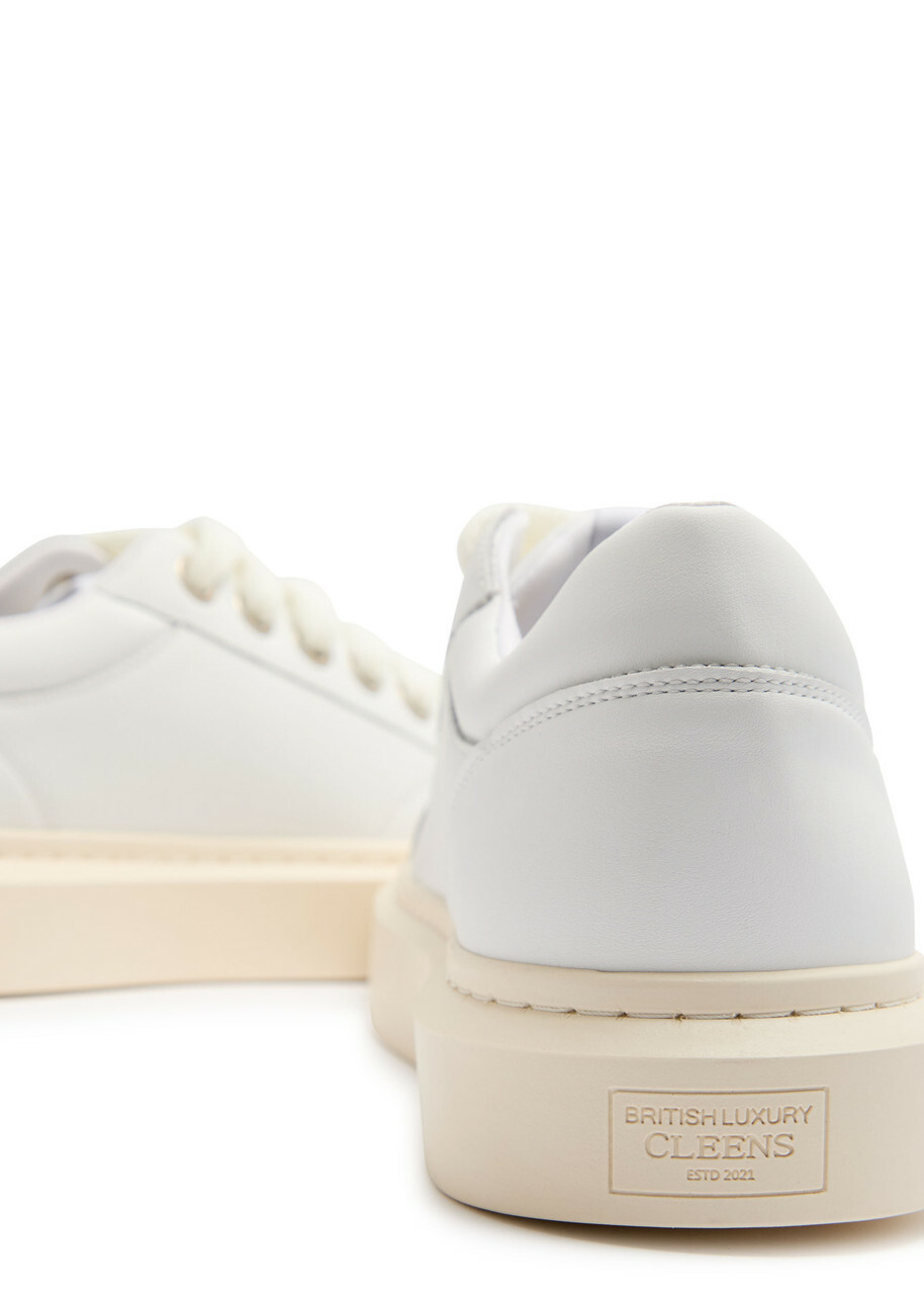 Cleens Ace Chunky-lace Leather Sneakers White