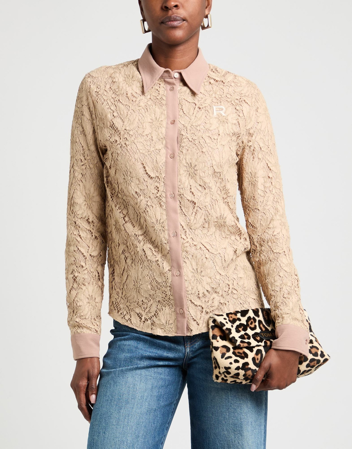 Rochas Womens Shirt in Beige