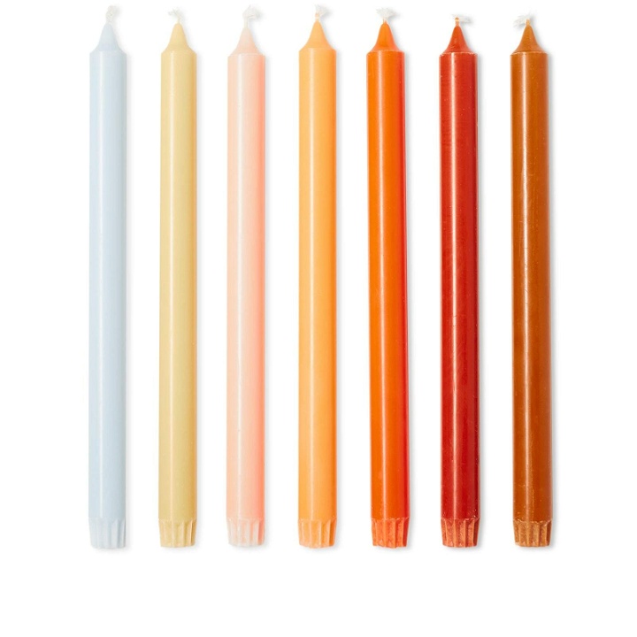 Photo: HAY Gradient Candle - Set of 7 in Rainbow 