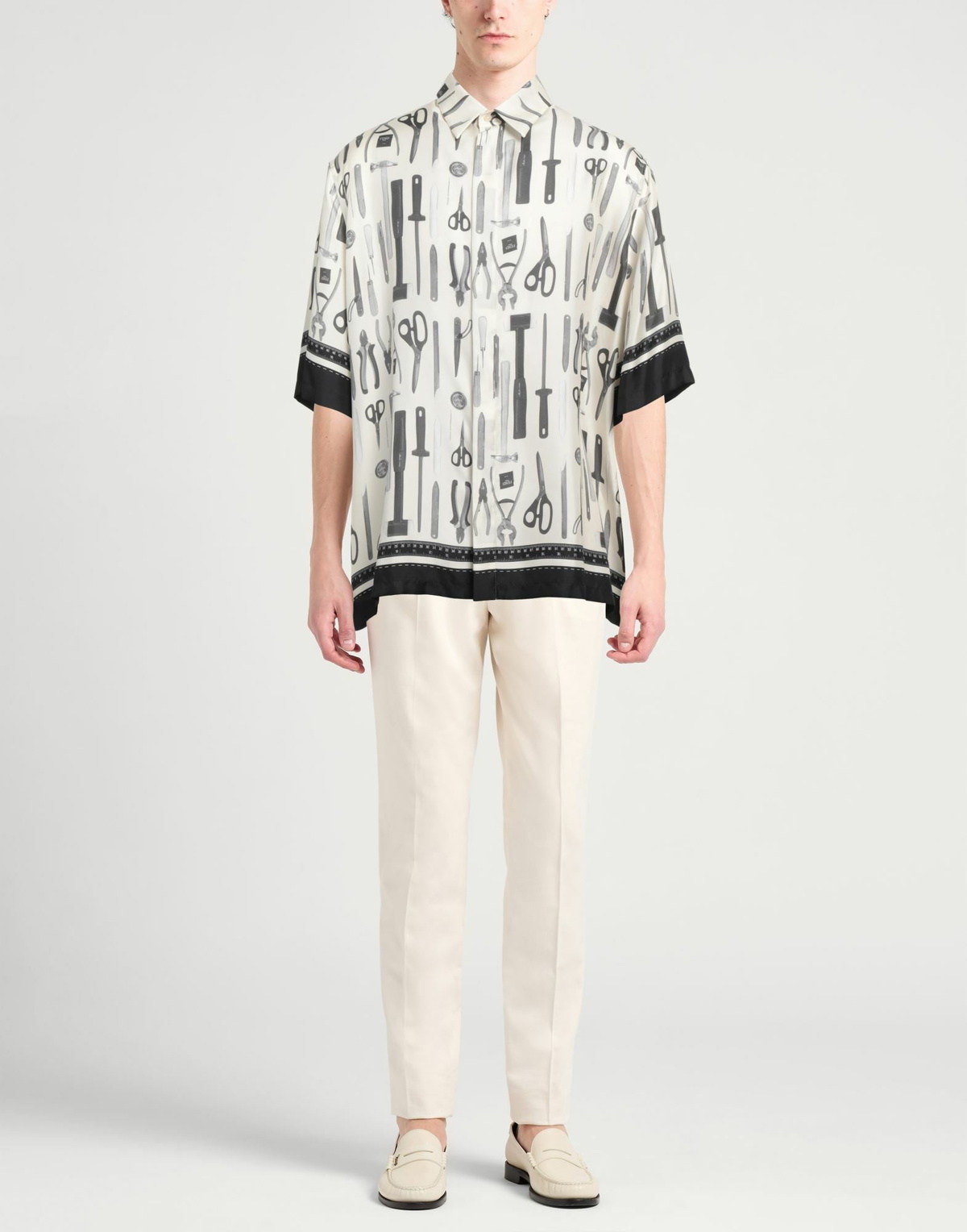 Fendi Mens Shirt Ivory