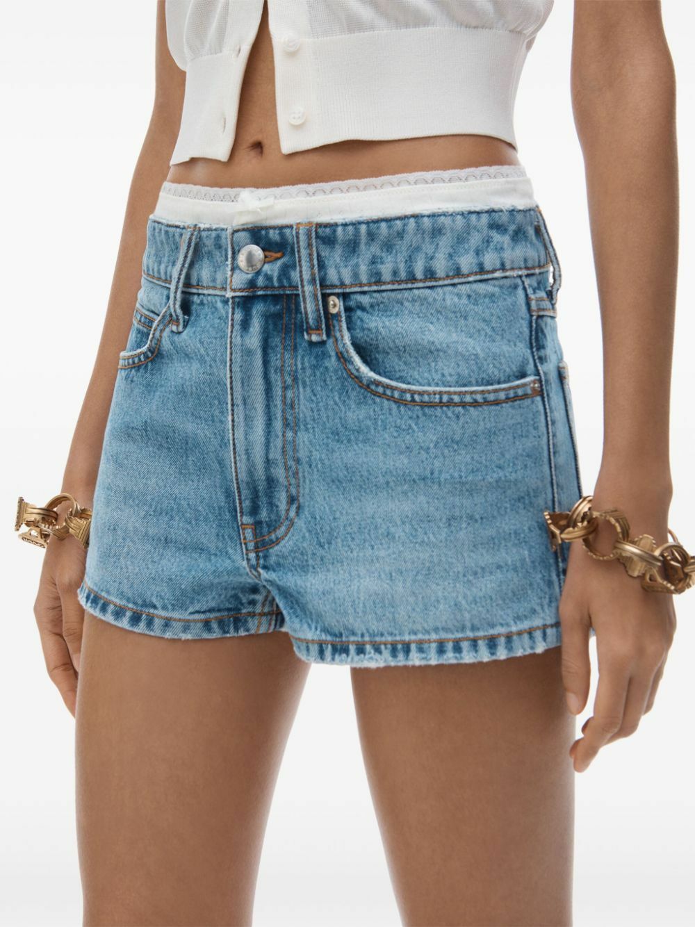 Alexander Wang High-Rise Denim Shorts Alexander Wang