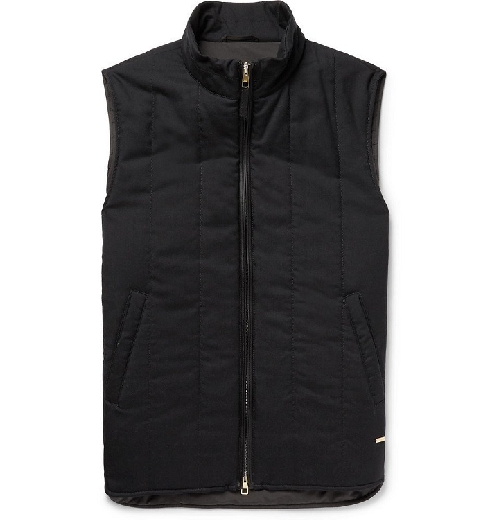 Photo: Dunhill - Quilted Cashmere Gilet - Men - Midnight blue