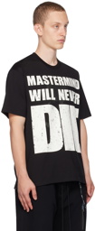mastermind WORLD Black Printed T-Shirt