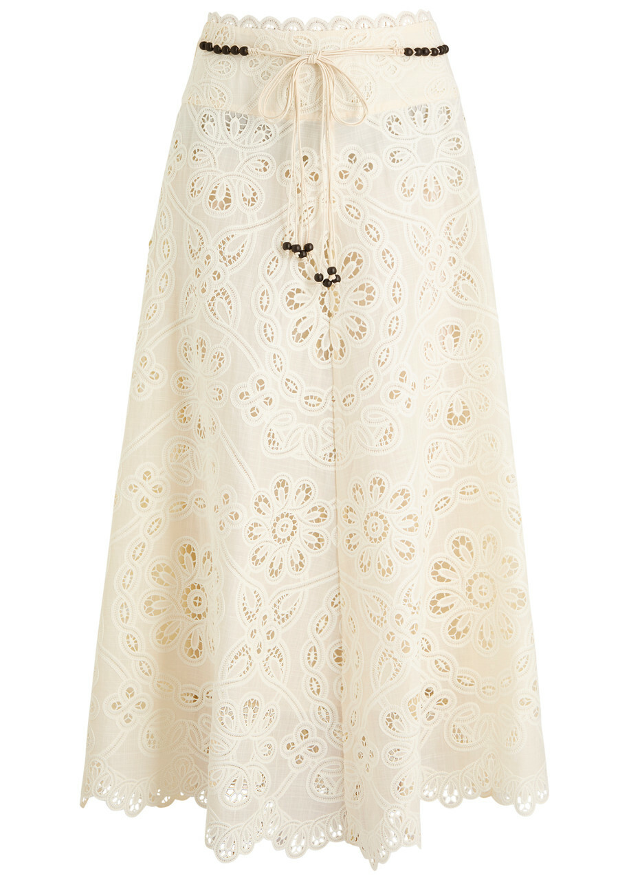 Zimmermann Tallow printed linen maxi skirt Zimmermann