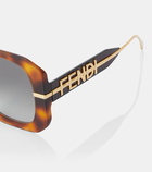 Fendi Fendigraphy oversized sunglasses