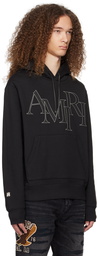 AMIRI Black Staggered Hoodie